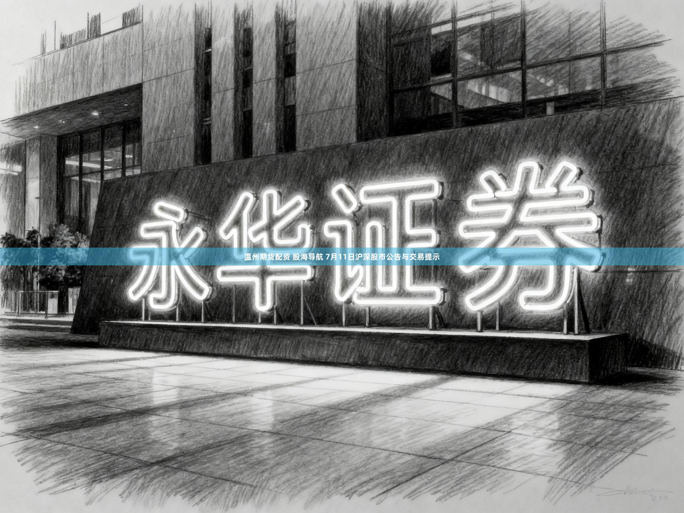 温州期货配资 股海导航 7月11日沪深股市公告与交易提示