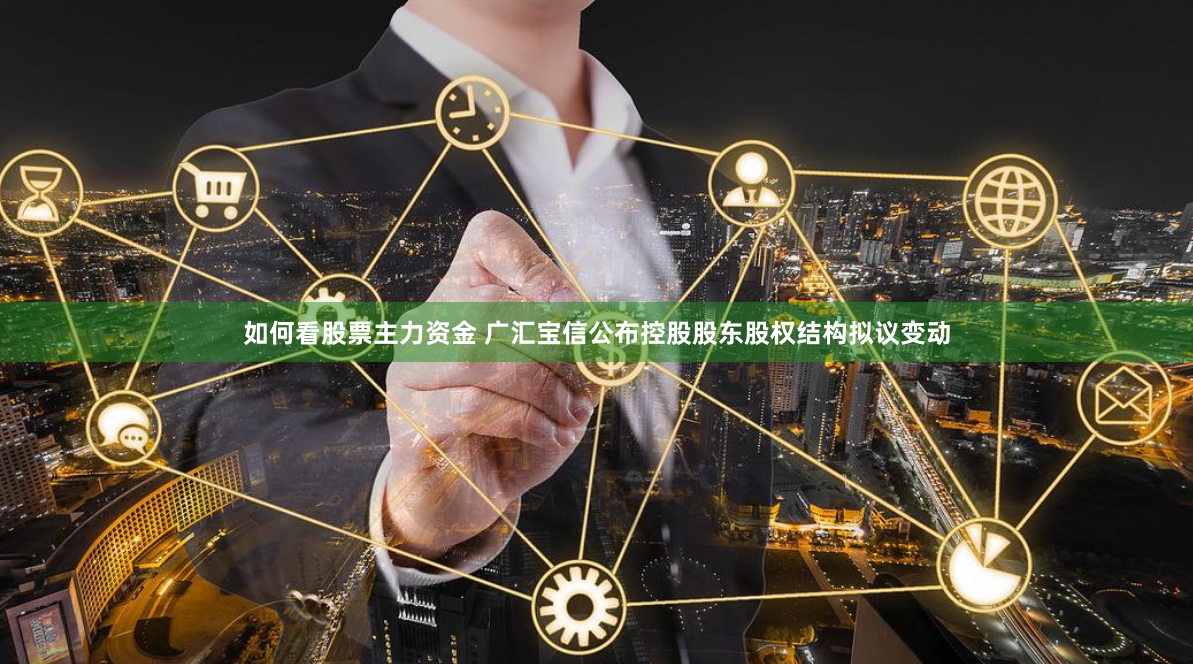 如何看股票主力资金 广汇宝信公布控股股东股权结构拟议变动